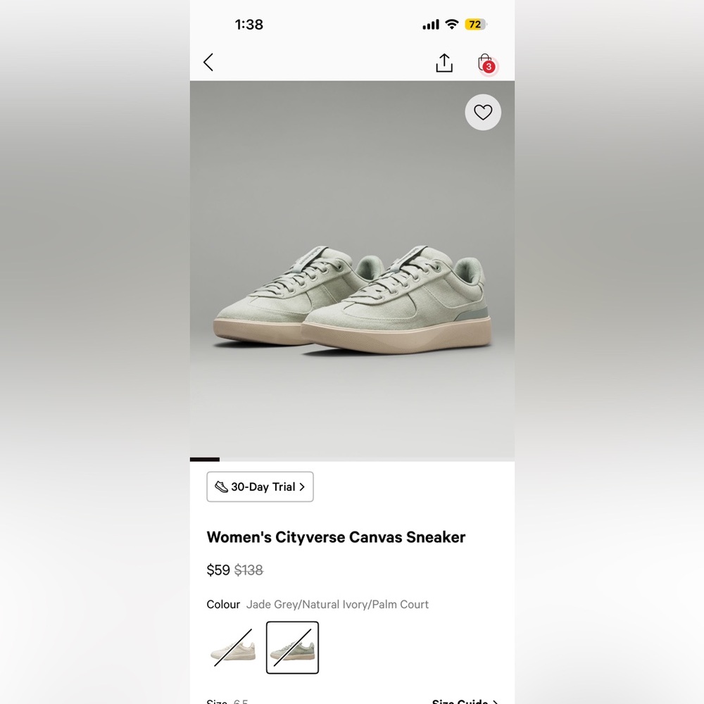 Lululemon CityVerse Sneaker 6.5